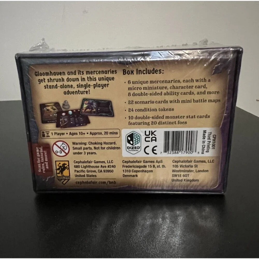 GLOOMHAVEN BUTTONS & BUGS Board Game Expansion NEW & SEALED Cephalorair